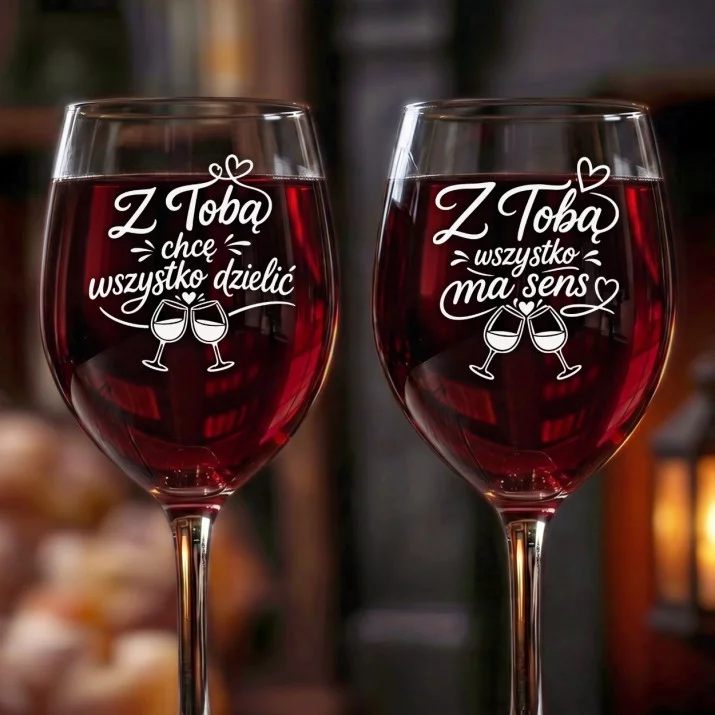 Dwa Kieliszki Do Wina Dla Młodej Pary Prezent Na Ślub Dla Pary: Duet Młodej Pary Dwa Kieliszki Do Wina Dla Młodej Pary Prezent Na Ślub Dla Pary: Duet Młodej Pary