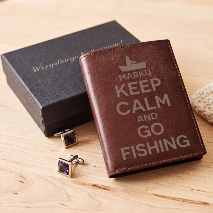 Go fishing - Portfel skórzany