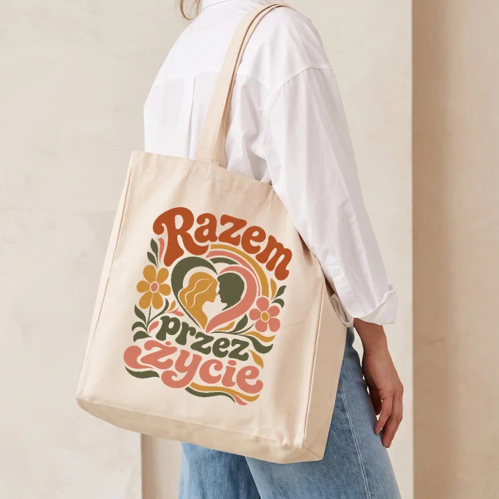 Torba Na Zakupy Na 40 Rocznicę Ślubu Prezent Dla Pary: Miłość W Stylu Retro