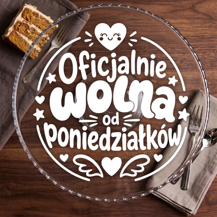 Patera Na Ciasto Na Odejście Z Pracy Prezent Dla Kobiety: Wolność Po Pracy