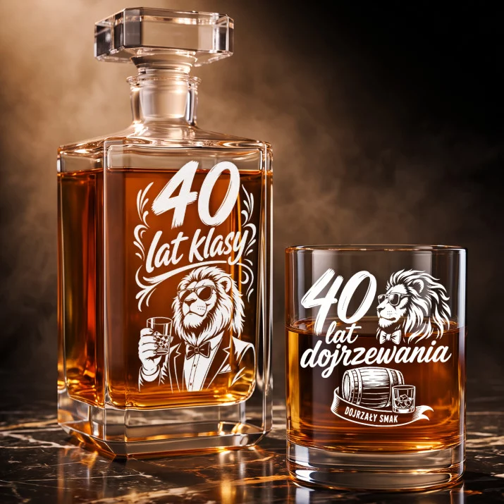 Zestaw Do Whisky Dla 40 Latka Prezent Na 40 Urodziny Dla Mężczyzny: 40 Lat Klasy Zestaw Do Whisky Dla 40 Latka Prezent Na 40 Urodziny Dla Mężczyzny: 40 Lat Klasy