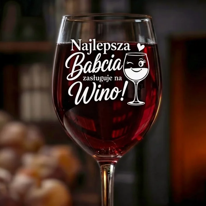 Kieliszek Do Wina Na Dzień Babci Prezent Dla Babci Kobiety: Najlepsza Babcia Wino Kieliszek Do Wina Na Dzień Babci Prezent Dla Babci Kobiety: Najlepsza Babcia Wino