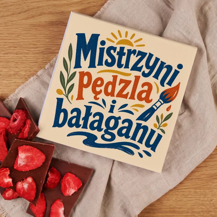 Czekolada Z Truskawkami Dla Malarki Prezent Dla Kobiety: Śródziemnomorska Paleta Czekolada Z Truskawkami Dla Malarki Prezent Dla Kobiety: Śródziemnomorska Paleta