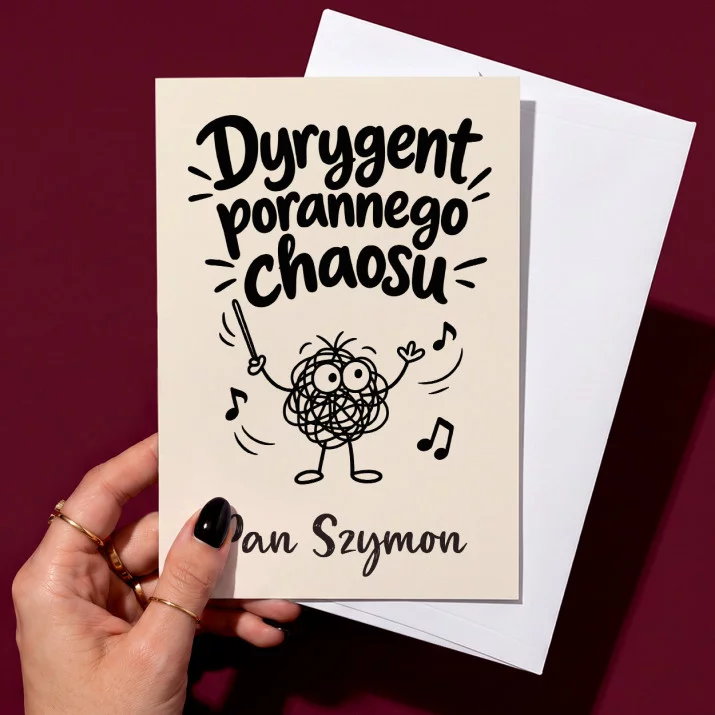 Kartka Personalizowana Na Dzień Nauczyciela W Przedszkolu Prezent Dla Nauczyciela Mężczyzny: Dyrygent Porannego Chaosu