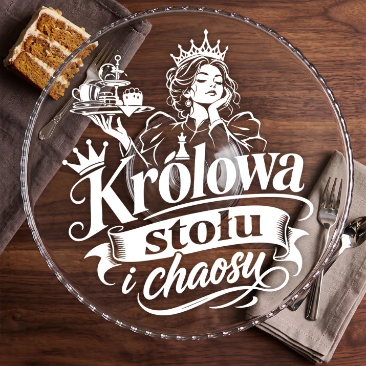 Patera Na Ciasto Na Mikołajki Prezent Dla Kobiety: Sarkastyczna Patera Na Ciasto Na Mikołajki Prezent Dla Kobiety: Sarkastyczna