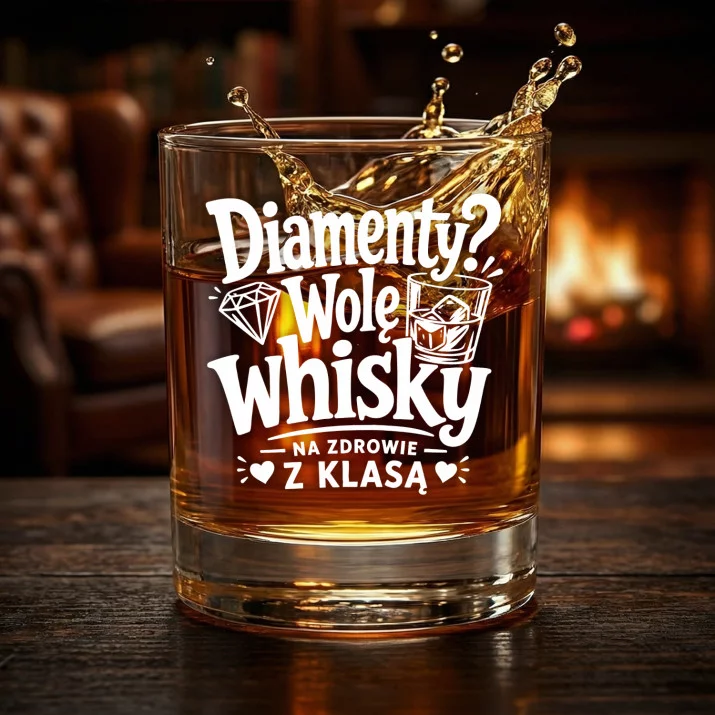 Szklanka Do Whisky Na Walentynki Prezent Na Rocznicę Dla Kobiety: Diamenty? Wolę Whisky Szklanka Do Whisky Na Walentynki Prezent Na Rocznicę Dla Kobiety: Diamenty? Wolę Whisky