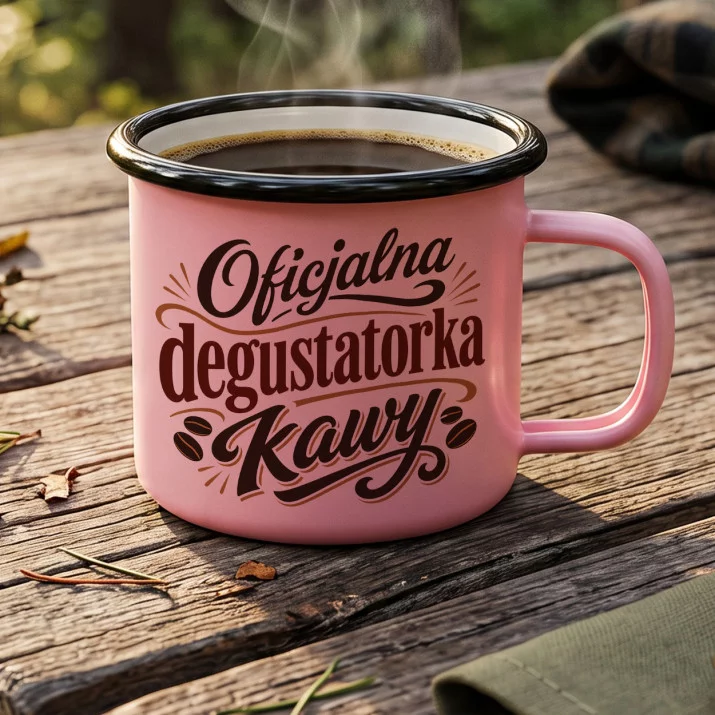 Kubek Emaliowany Dla Koleżanki Z Pracy Prezent Dla Kobiety: Biuro Z Humorem Kubek Emaliowany Dla Koleżanki Z Pracy Prezent Dla Kobiety: Biuro Z Humorem