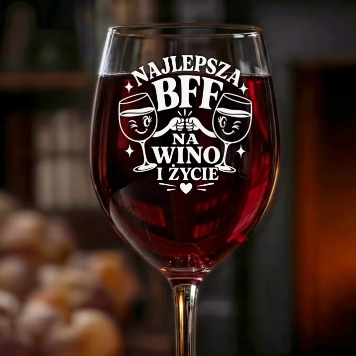Kieliszek Do Wina Dla Bff Prezent Dla Kobiety: Najlepsza Bff Na Wino Kieliszek Do Wina Dla Bff Prezent Dla Kobiety: Najlepsza Bff Na Wino