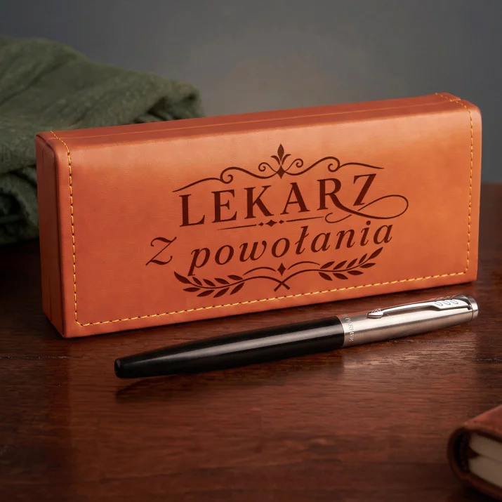 Pióro Wieczne Parker W Etui Dla Lekarza Prezent Dla Mężczyzny: Emblemat Lekarskiej Pióro Wieczne Parker W Etui Dla Lekarza Prezent Dla Mężczyzny: Emblemat Lekarskiej