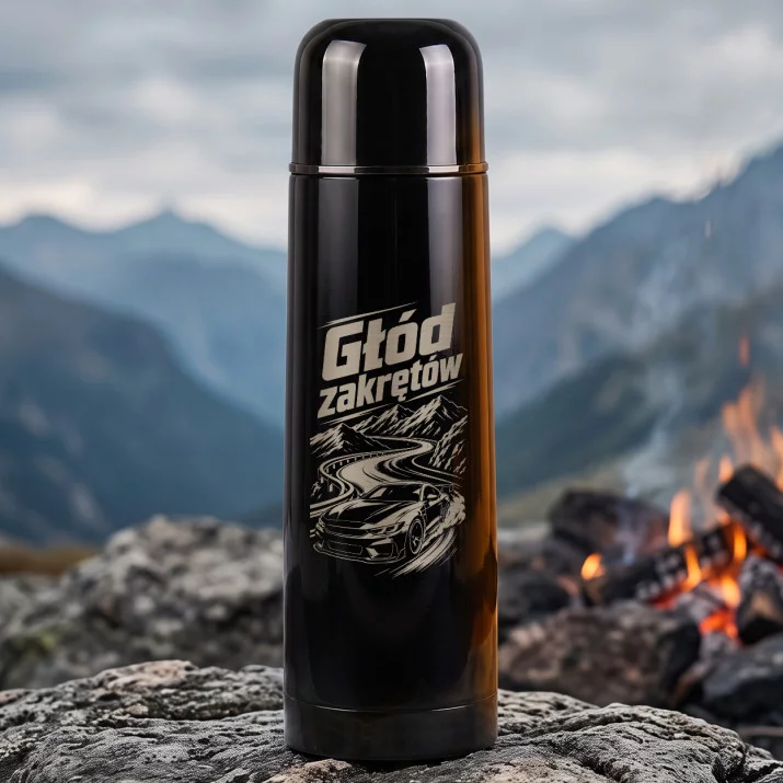Termos 500ml Dla Fana Samochodów Prezent Dla Mężczyzny: Głód Zakrętów