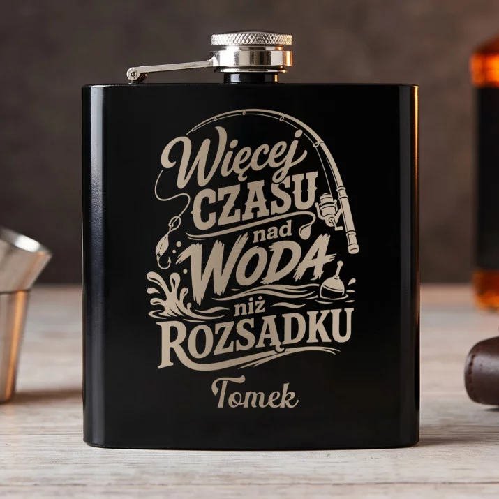 Piersiówka Z Grawerem Dla Wędkarza Prezent Dla Mężczyzny: Sarkastyczny Wędkarz Piersiówka Z Grawerem Dla Wędkarza Prezent Dla Mężczyzny: Sarkastyczny Wędkarz