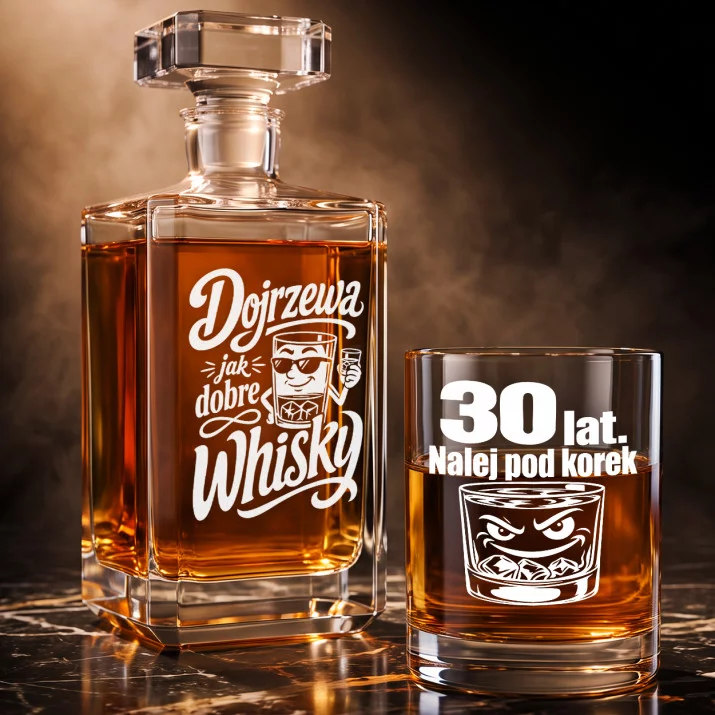 Zestaw Do Whisky Na 30 Urodziny Prezent Dla Mężczyzny: Dojrzewający Gentleman Zestaw Do Whisky Na 30 Urodziny Prezent Dla Mężczyzny: Dojrzewający Gentleman