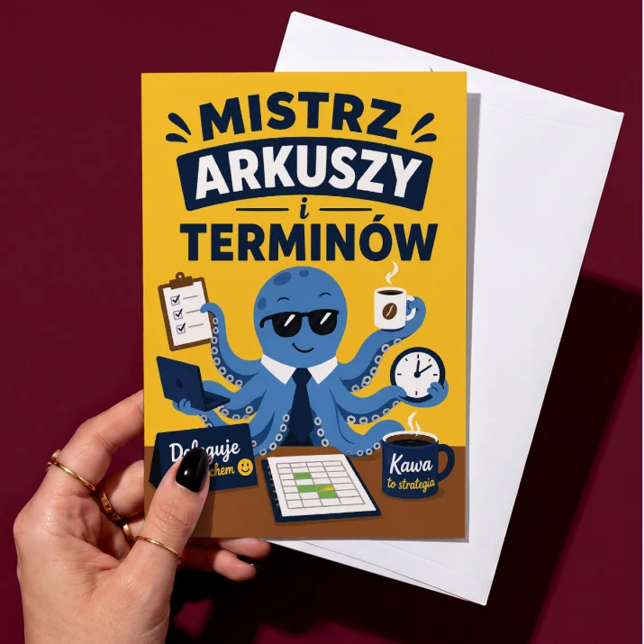 Kartka z Życzeniami Dla Managera Dla Mężczyzny: Kierownik Z Humorem Kartka z Życzeniami Dla Managera Dla Mężczyzny: Kierownik Z Humorem