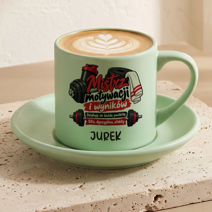 Filiżanka Personalizowana Dla Trenera Personalnego Prezent Dla Mężczyzny: Mistrz Motywacji I Filiżanka Personalizowana Dla Trenera Personalnego Prezent Dla Mężczyzny: Mistrz Motywacji I