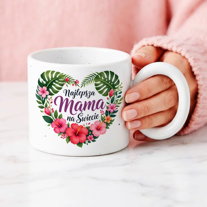 Kubek Z Okrągłym Uchem Dla Mamy Prezent Na Dzień Mamy Dla Kobiety: Najlepsza Mama Na Świecie Kubek Z Okrągłym Uchem Dla Mamy Prezent Na Dzień Mamy Dla Kobiety: Najlepsza Mama Na Świecie
