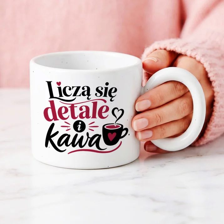 Kubek Z Okrągłym Uchem Na Otwarcie Salonu Kosmetycznego Prezent Dla Kobiety: Kawa I Detale
