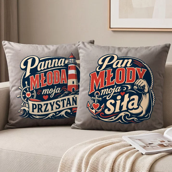 Poduszki Dekoracyjne Dla Nowożeńców Prezent Na Ślub Dla Pary: Przystań I Siła Poduszki Dekoracyjne Dla Nowożeńców Prezent Na Ślub Dla Pary: Przystań I Siła