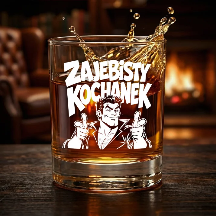 Szklanka Do Whisky Dla Kochanka Prezent Na Walentynki Dla Mężczyzny: Zajebisty Kochanek Szklanka Do Whisky Dla Kochanka Prezent Na Walentynki Dla Mężczyzny: Zajebisty Kochanek