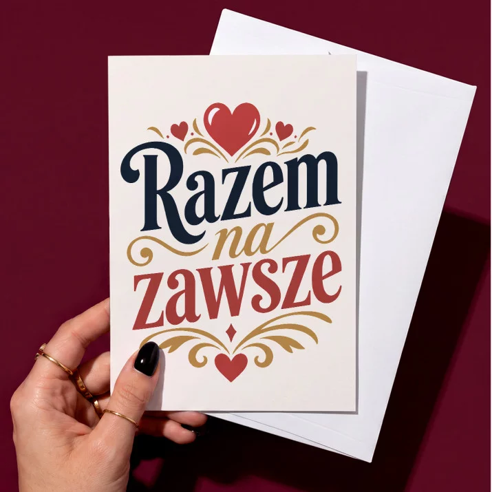 Kartka z Życzeniami Na Ślub Dla Pary Młodej Pary: Elegancja Wspólnej Drogi Kartka z Życzeniami Na Ślub Dla Pary Młodej Pary: Elegancja Wspólnej Drogi