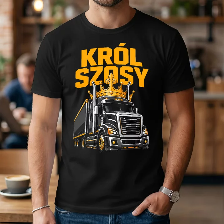 Koszulka Męska Dla Tirowca Prezent Dla Mężczyzny: Król Szosy