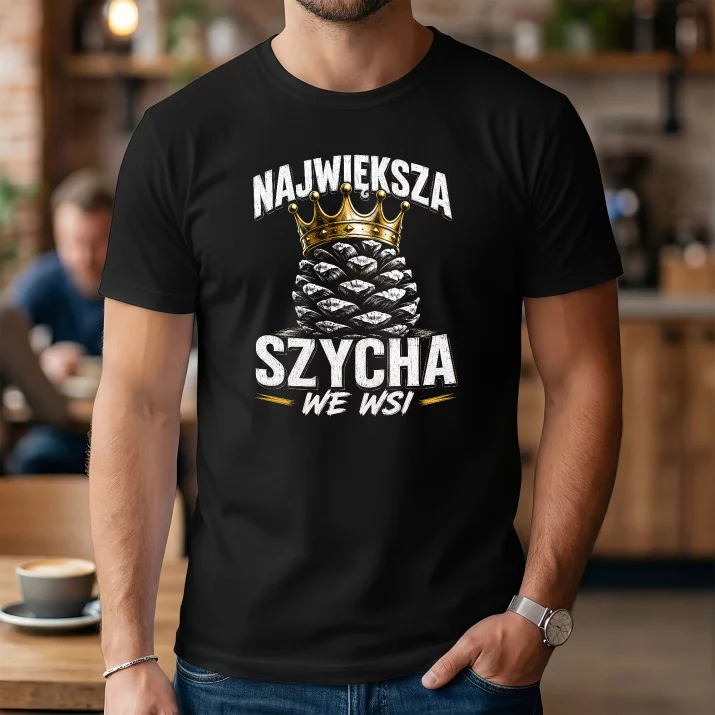 Koszulka Męska Dla Chłopaka Prezent Na Dzień Chłopaka Dla Mężczyzny: Największa Szycha We
