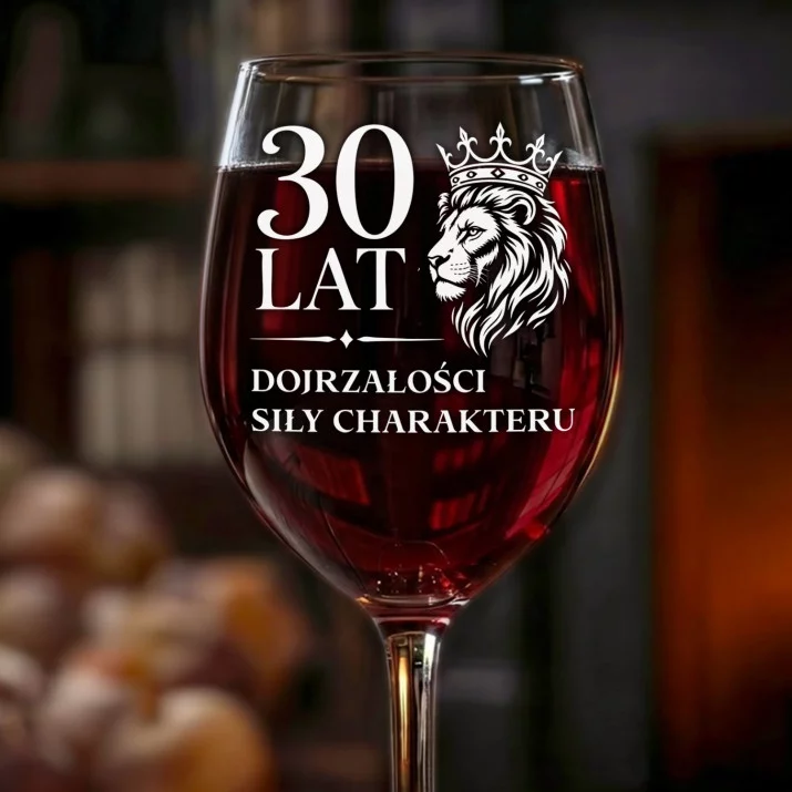 Kieliszek Do Wina Na 30 Prezent Na 30 Urodziny Dla Mężczyzny: Lwi Jubileusz 30 Lat Kieliszek Do Wina Na 30 Prezent Na 30 Urodziny Dla Mężczyzny: Lwi Jubileusz 30 Lat