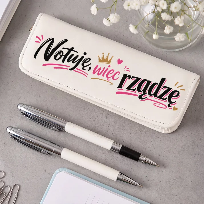 Zestaw Pióro i Długopis w Etui Na Dzień Kobiet Prezent Dla Kobiety Kobiety: Elegancki Chaos