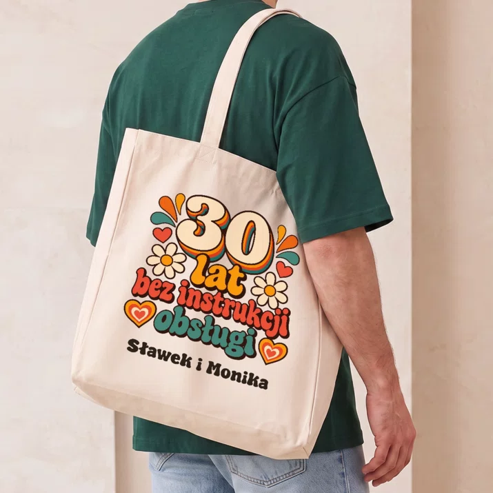 Torba Na Zakupy Na 30 Rocznicę Ślubu Prezent Dla Pary: 30 Lat Bez Instrukcji