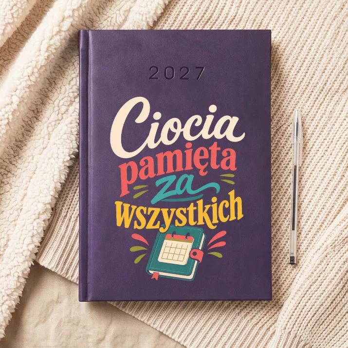 Kalendarz Książkowy A5 2027 Dla Cioci Prezent Dla Kobiety: Ciocia Pamiętliwa