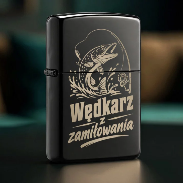 Zapalniczka Z Grawerem Dla Rybaka Prezent Dla Mężczyzny: Wędkarska Duma