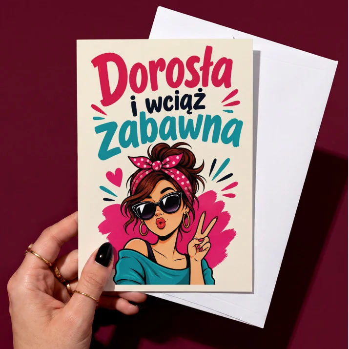 Kartka z Życzeniami Dla Córki Dorosłej Dla Kobiety: Rozrabiająca Córka Kartka z Życzeniami Dla Córki Dorosłej Dla Kobiety: Rozrabiająca Córka
