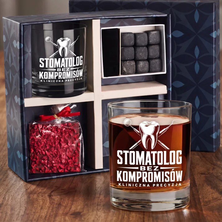 Zestaw Prezentowy Whisky Dla Dentysty Dla Mężczyzny: Stomatolog Bez