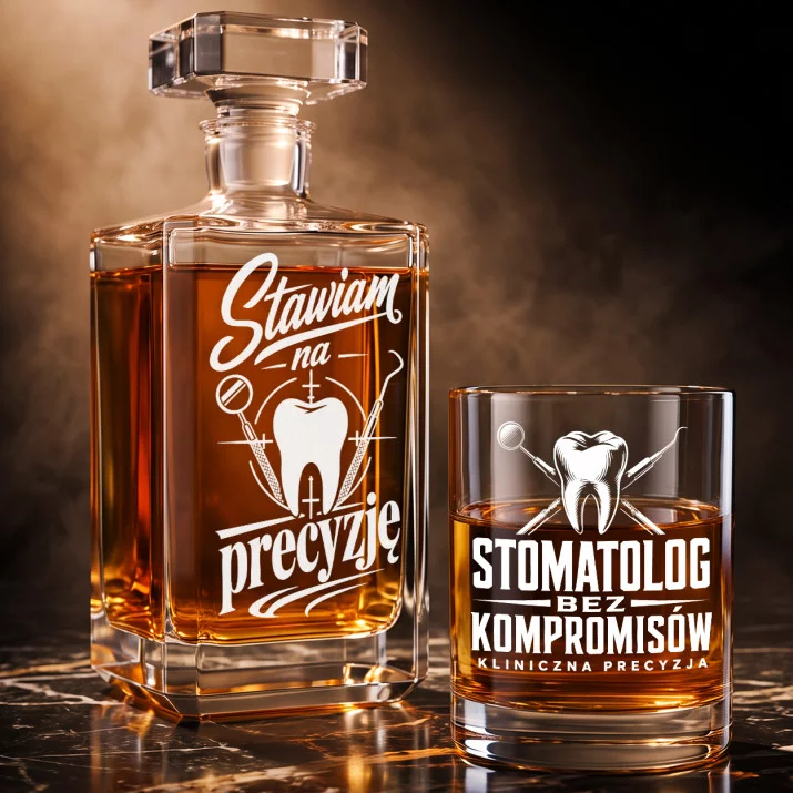 Zestaw Do Whisky Dla Dentysty Prezent Dla Mężczyzny: Manifest Precyzji