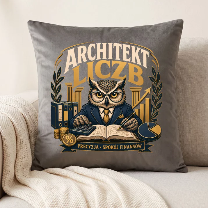Poduszka Dekoracyjna Dla Księgowego Prezent Dla Mężczyzny: Architekt Liczb Poduszka Dekoracyjna Dla Księgowego Prezent Dla Mężczyzny: Architekt Liczb