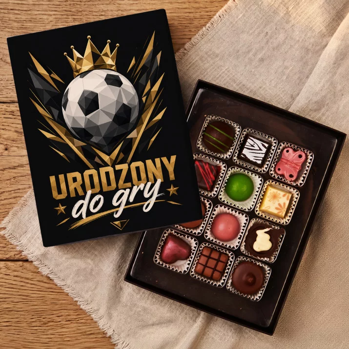 Czekoladki Dla Piłkarza Prezent Dla Mężczyzny: Urodzony Do Gry Czekoladki Dla Piłkarza Prezent Dla Mężczyzny: Urodzony Do Gry