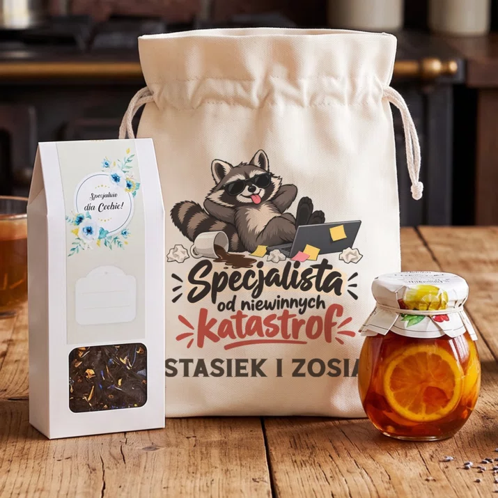 Zestaw Prezentowy z Herbatą Dla Przyjaciół Prezent Dla Pary: Specjalista Od Niewinnych Zestaw Prezentowy z Herbatą Dla Przyjaciół Prezent Dla Pary: Specjalista Od Niewinnych