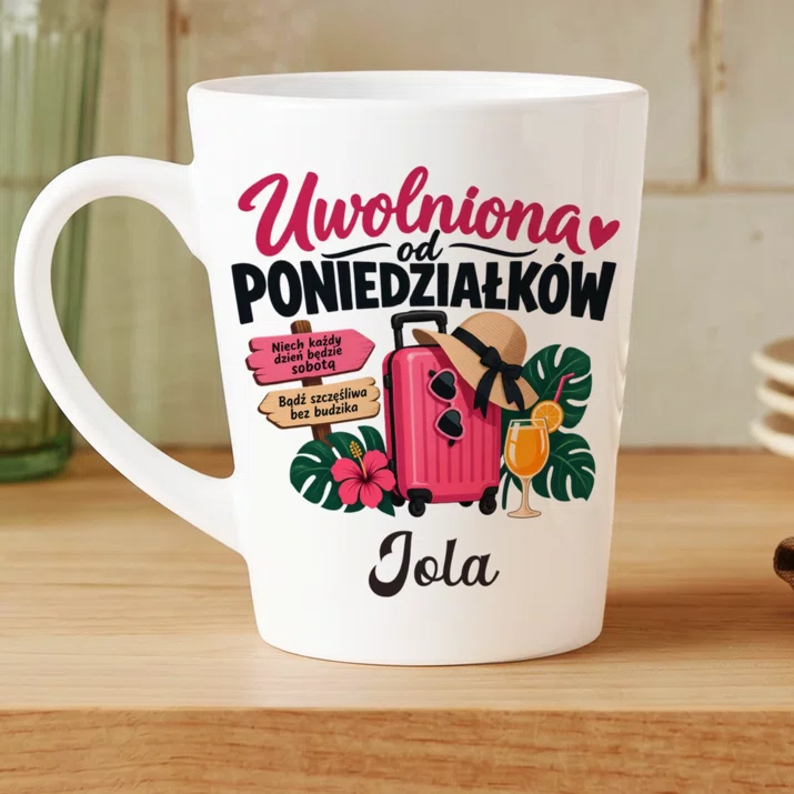 Kubek Personalizowany Na Pożegnanie W Pracy Prezent Dla Kobiety: Uwolniona Od