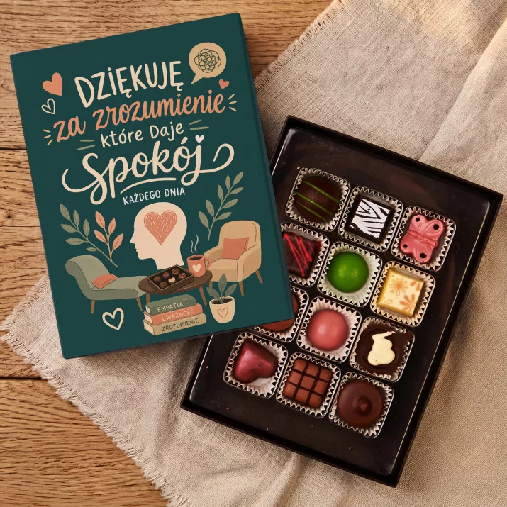 Czekoladki Dla Psychologa Prezent Dla Mężczyzny: Dziękuję Za Zrozumienie