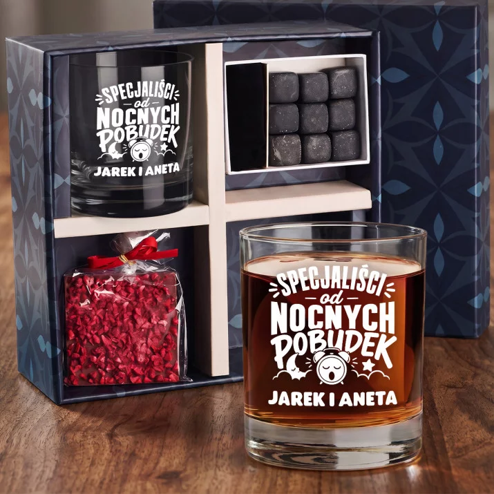 Zestaw Prezentowy Whisky Dla Rodziców Dla Pary: Specjaliści Od Nocnych Zestaw Prezentowy Whisky Dla Rodziców Dla Pary: Specjaliści Od Nocnych