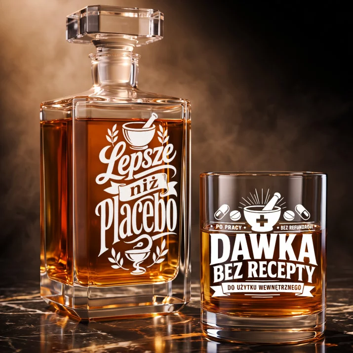 Zestaw Do Whisky Dla Farmaceuty Prezent Dla Mężczyzny: Apteczny Dowcip