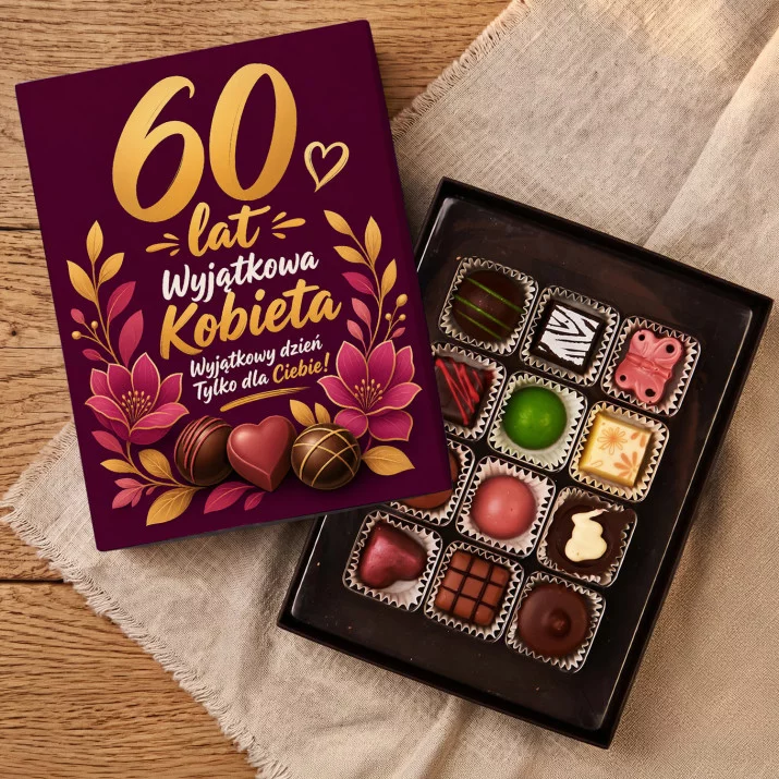 Czekoladki Na 60 Urodziny Kobiety Prezent Na 60 Urodziny Dla Kobiety: 60 Lat Wyjątkowa Kobieta