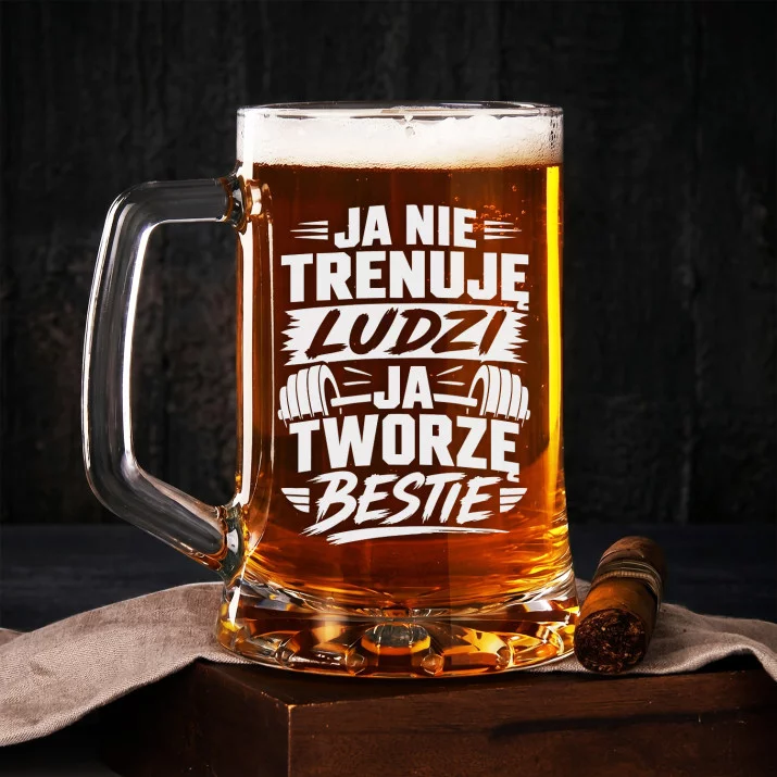 Kufel Dla Trenera Personalnego Prezent Dla Mężczyzny: Trener Tworzy Bestie