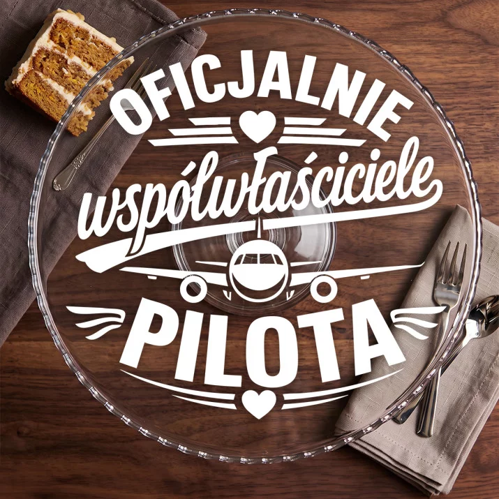 Patera Na Ciasto Dla Nowożeńców Prezent Na Ślub Dla Pary: Wspólny Pilot