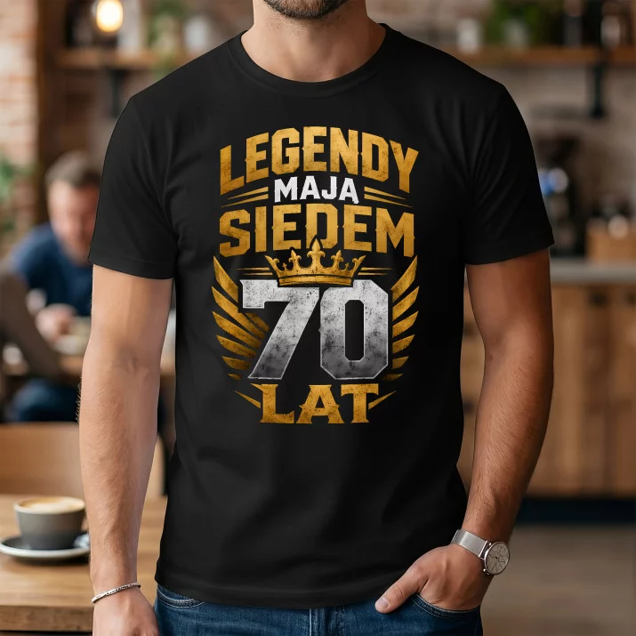 Koszulka Męska Na 70 Lat Prezent Dla Mężczyzny: Legendy