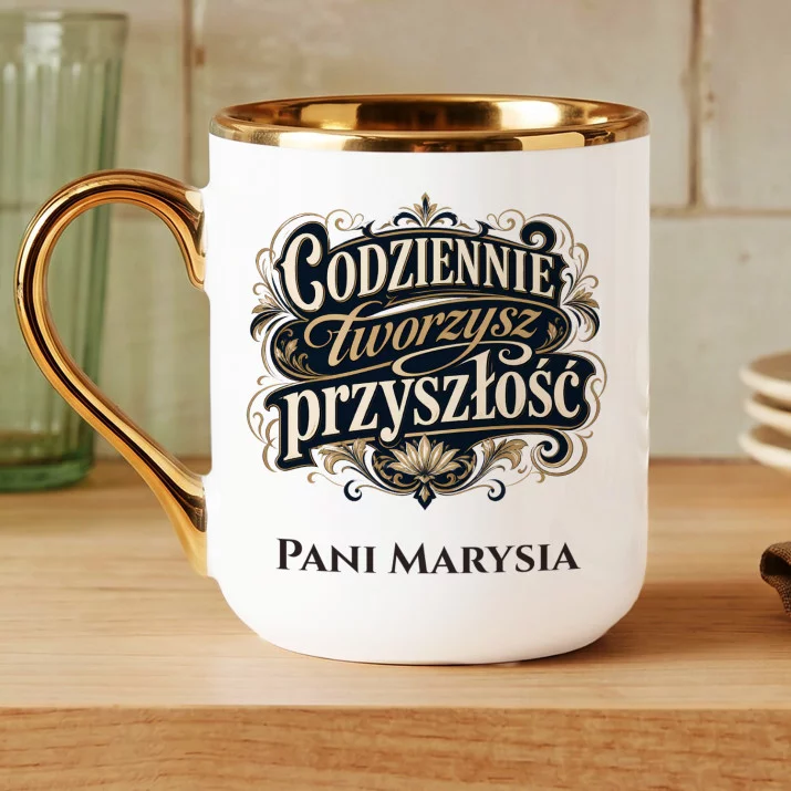 Kubek Personalizowany Na Dzień Nauczyciela Prezent Dla Nauczyciela Kobiety: Codziennie Tworzysz Kubek Personalizowany Na Dzień Nauczyciela Prezent Dla Nauczyciela Kobiety: Codziennie Tworzysz