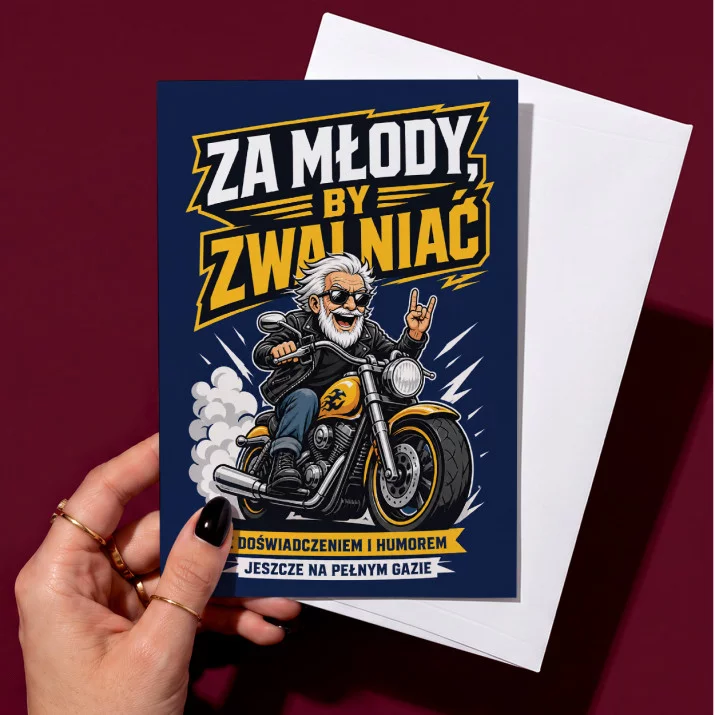 Kartka z Życzeniami Dla Seniora Dla Mężczyzny: Senior Z Humorem Kartka z Życzeniami Dla Seniora Dla Mężczyzny: Senior Z Humorem