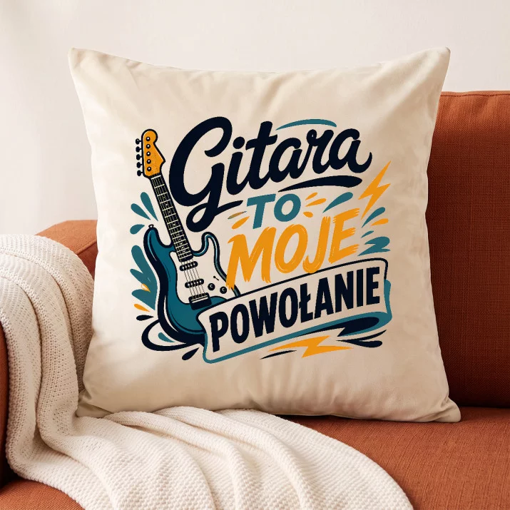 Poduszka Dekoracyjna Dla Gitarzysty Prezent Dla Mężczyzny: Pasja Gitarzysty Poduszka Dekoracyjna Dla Gitarzysty Prezent Dla Mężczyzny: Pasja Gitarzysty