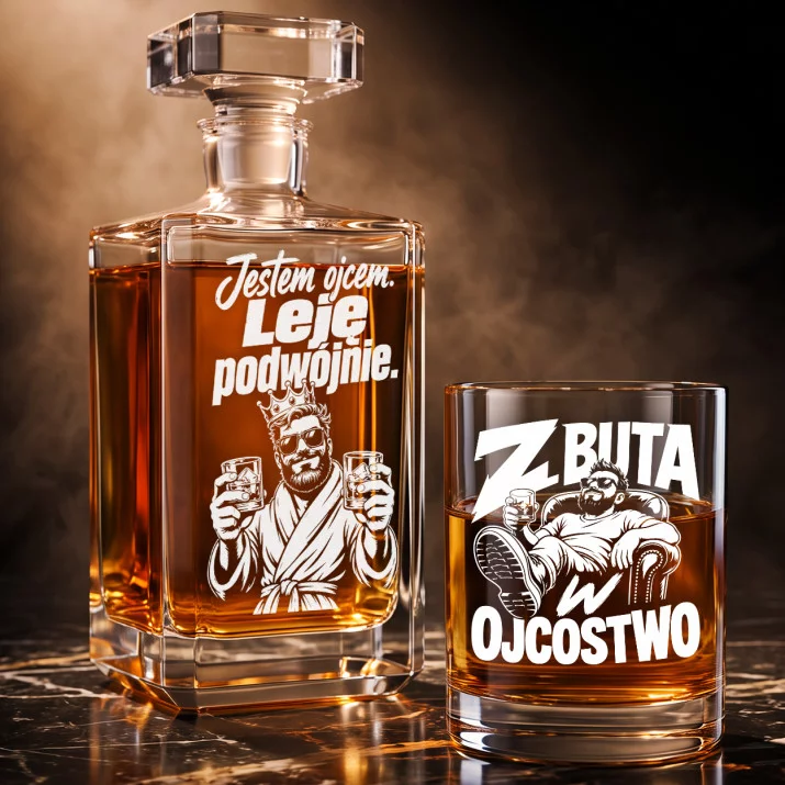 Zestaw Do Whisky Na Pierwszy Dzień Ojca Prezent Dla Taty Mężczyzny: Jestem Ojcem. Leję Podwójnie. Zestaw Do Whisky Na Pierwszy Dzień Ojca Prezent Dla Taty Mężczyzny: Jestem Ojcem. Leję Podwójnie.