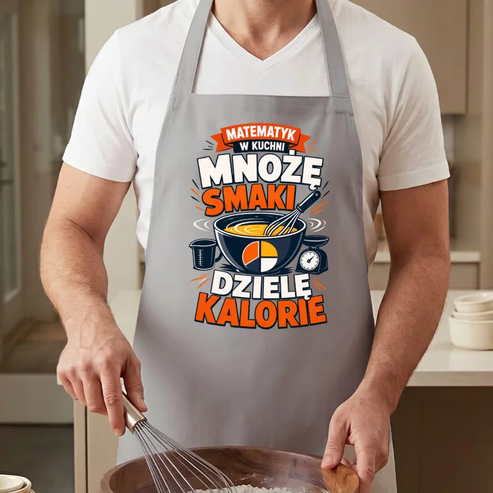 Fartuch Dla Matematyka Prezent Dla Mężczyzny: Mnożę Smaki, Dzielę Kalorie