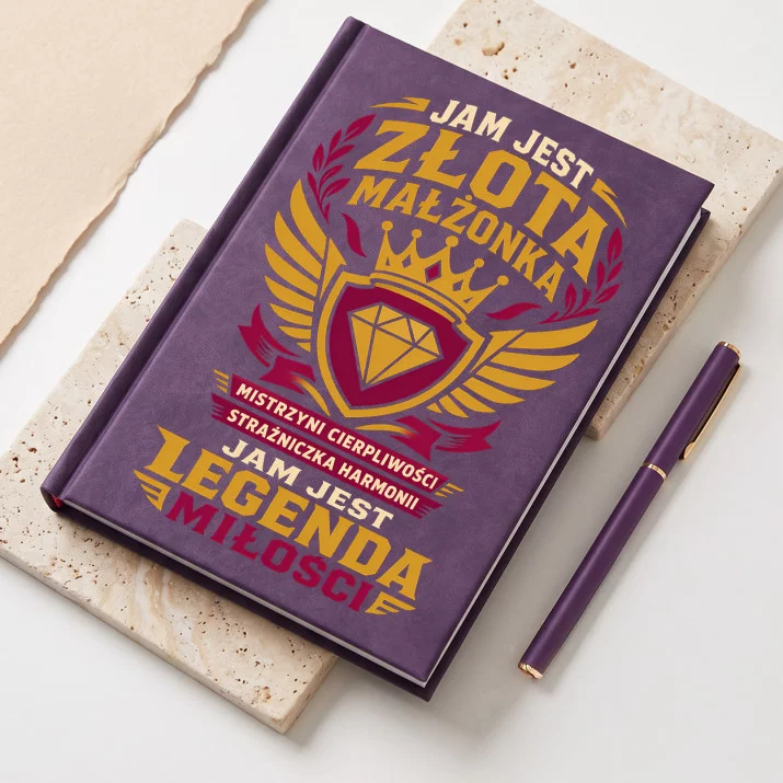 Notatnik A5 Na 50 Rocznicę Ślubu Prezent Dla Kobiety: Złota Legenda Miłości Notatnik A5 Na 50 Rocznicę Ślubu Prezent Dla Kobiety: Złota Legenda Miłości